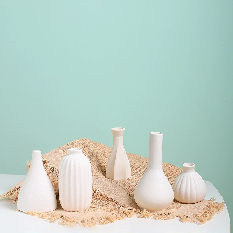 Amazon креативная керамическая ваза украшения гостиная белый цветочный сосуд Прихожая ТВ винный шкаф Организация цветов аксессуары для дома
