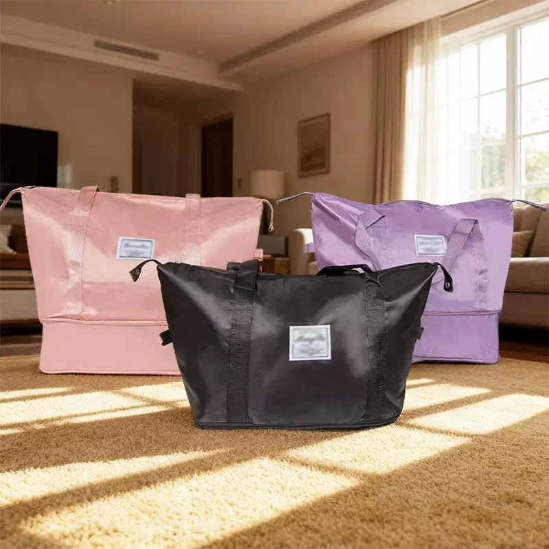 新款旅行包可扩容手提防水健身包短途出差大容量行李收纳包行李袋