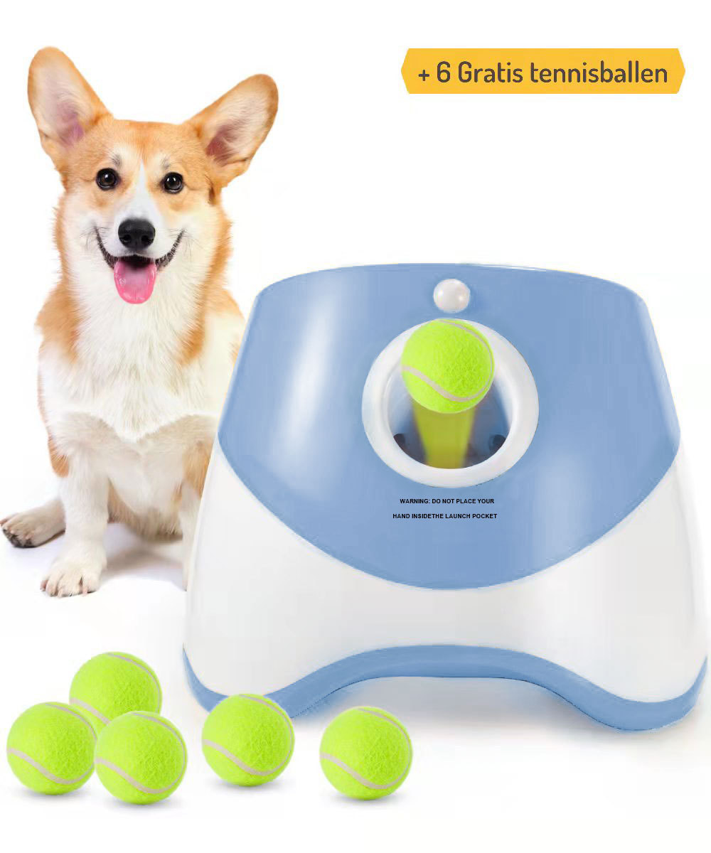 Amazon Pet Perro Tenis Lanzador automático lanzador de juguetes al aire libre lanzador de bolas nuevos fabricantes de fuentes