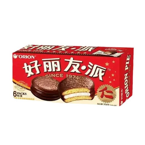 Hooliyou Chocolate Pie 6 Pieces, Multiple Flavor Options, Leisure Snack, Western Pastry, Hooliyou Pie Wholesale