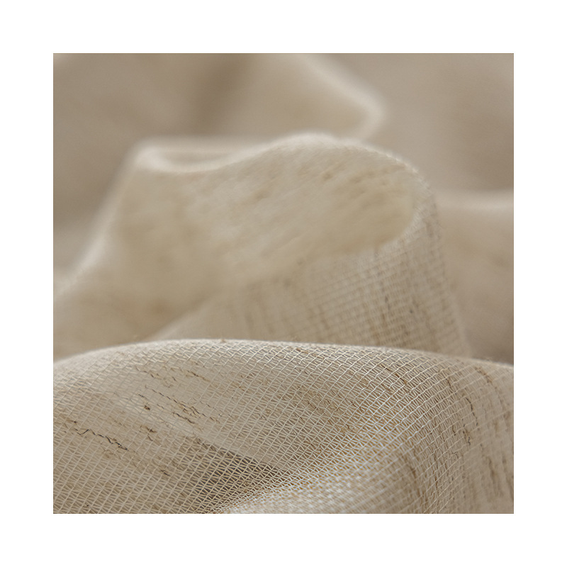 新しい日本式クリーム亜麻のカーテンカーテンのカーテンはシンプルなリビングルームの寝室の書斎の茶室の半遮光カーテンのカーテンです。