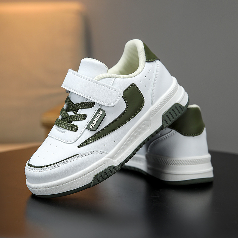 25 años de moda nuevos zapatos de cuero para niños de primavera y otoño para niños estudiantes de moda zapatos deportivos transpirables casuales para hombres y mujeres