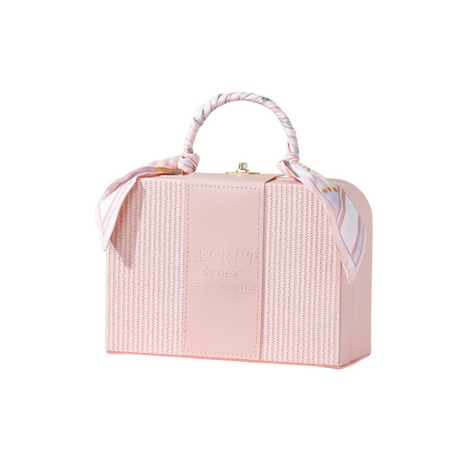New Metal Handbag Wedding Favors Box, Bridal Gift Box, Happy Wedding Candy Box, Dragon Boat Festival Gift Packaging Box, Wholesale