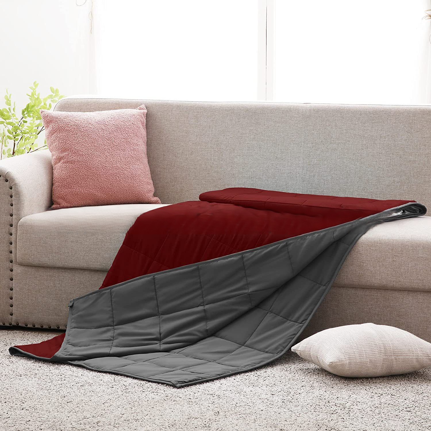 Suministro directo de fábrica de tela de lana, manta de gravedad, relleno de cuentas de vidrio, edredón de gravedad suave