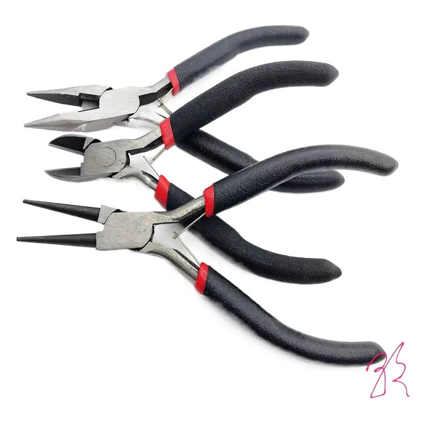 4.5inch Мини-кусачки с зубцами, плоскогубцы с игольчатыми наконечниками, маленькие плоскогубцы ручной работы, ювелирные плоскогубцы, удлиненные беззубые плоскогубцы с игольчатыми наконечниками.