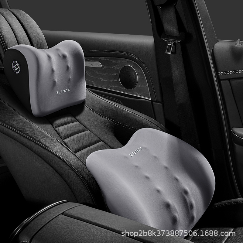 Yunxi coche reposacabezas soporte lumbar fábrica al por mayor coche de espuma de memoria coche reposacabezas asiento cervical cuello protección