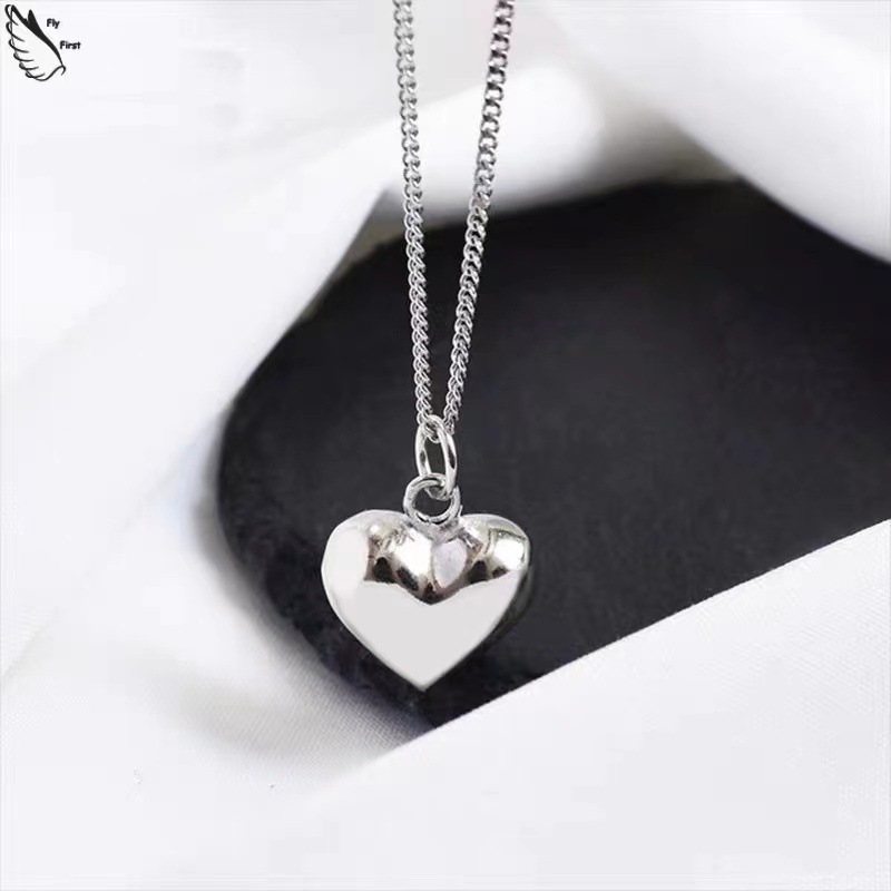 Versatile, Luxury, Small Unique, Colorless Titanium Steel Necklace for Women in Summer Instagram Style, Love Collar_voghion.com