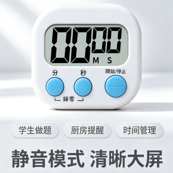 Timer for commercial restaurants, reminder device for students' self-discipline time management, simple timer alarm clock