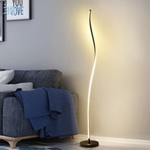 fpT北欧极简落地灯设计感ins卧室客厅台灯落地床头灯氛围网红立式