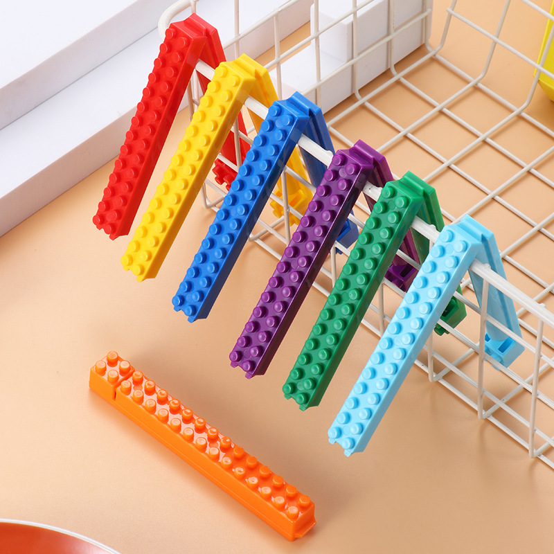积木彩色夹家用厨房食品袋夹零食塑料袋夹茶叶卡扣封口夹子批发