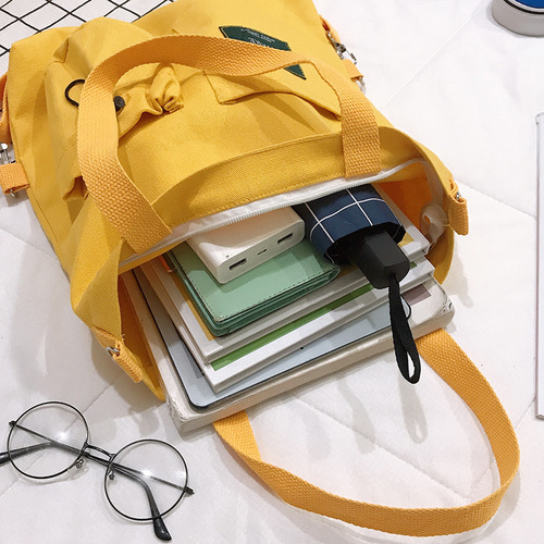Canvas bag women's cross-body student handbag tutoring bag handbag book bag Japanese girls literary canvas