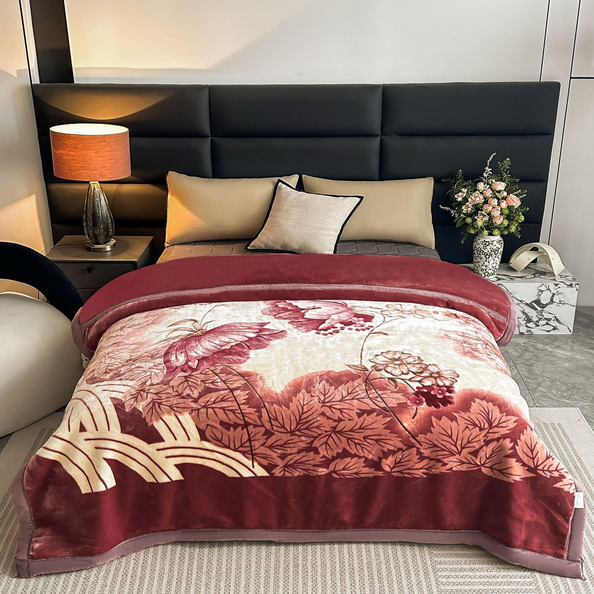 Mantras de doble capa de Lacher otoño y invierno hogar doble sofá cama mantas gruesas de oficina siesta mantas al por mayor