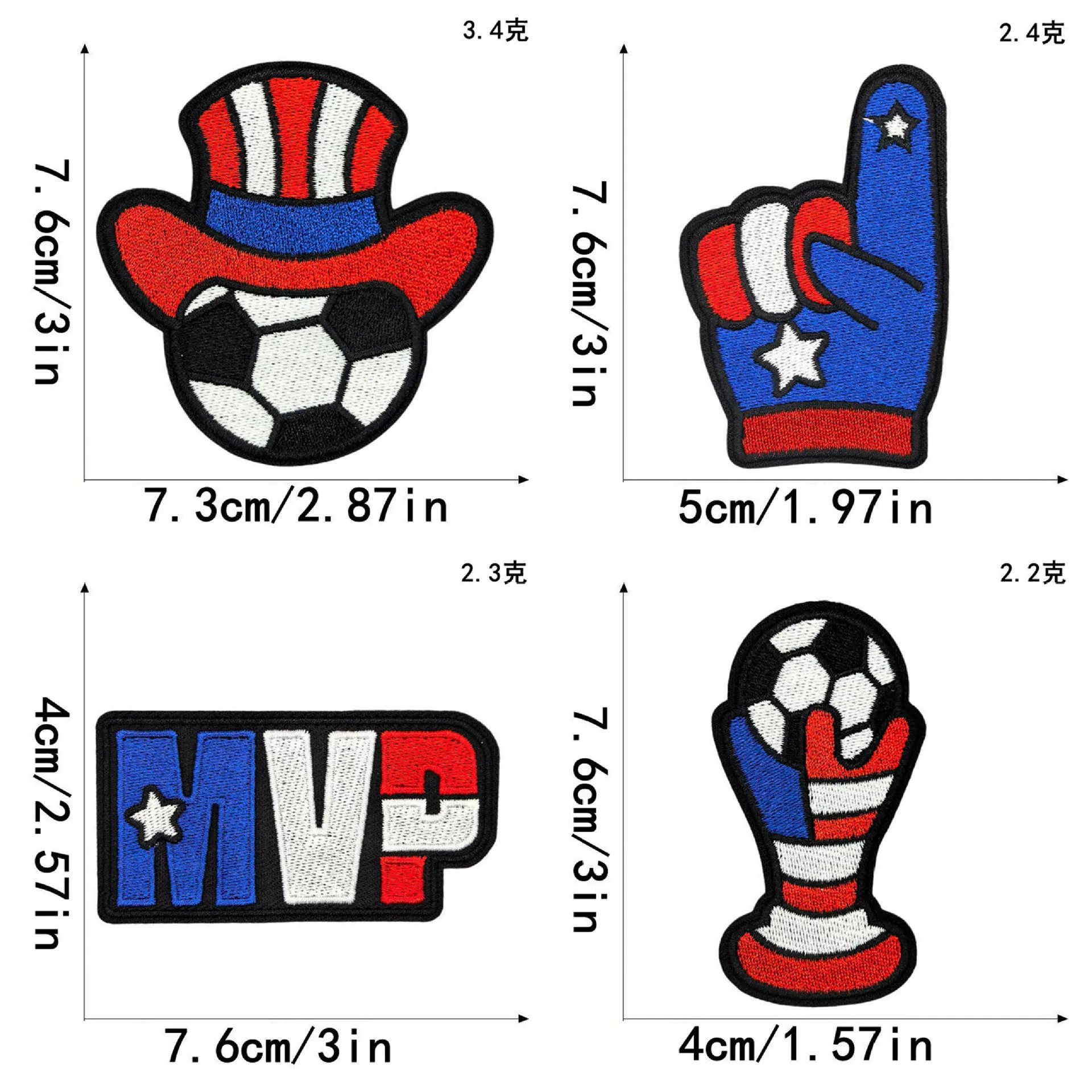 Разметка world cup 2026 American football нашивка-полосатка вышивка ткани для одежды, сумок, головных уборов, декоративные нашивки