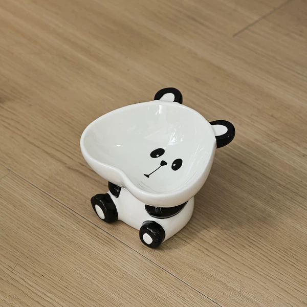 Black and white panda-flat mouth
