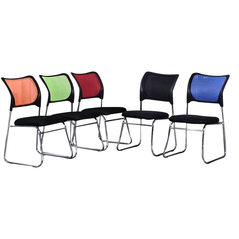 Office Chair Training Chair Staff Chess and Card Backrest Meeting Room Chair Mesh Seat Home Bow Computer Conference Chair