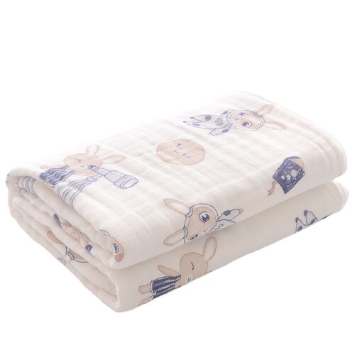 Baby bath towel, children's gauze bath towel, cotton baby newborn super soft absorbent bath blanket, available for all seasons