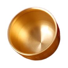 纯黄铜百福一口杯一两杯茶杯酒杯铜杯摆件礼品工艺品金色福字小杯