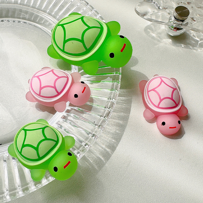 마이크로 풍경 3 차원 빛나는 거북이 DIY 장식 작은 거북이 블라인드 가방 액세서리 미니 데스크탑 수지 작은 장식품