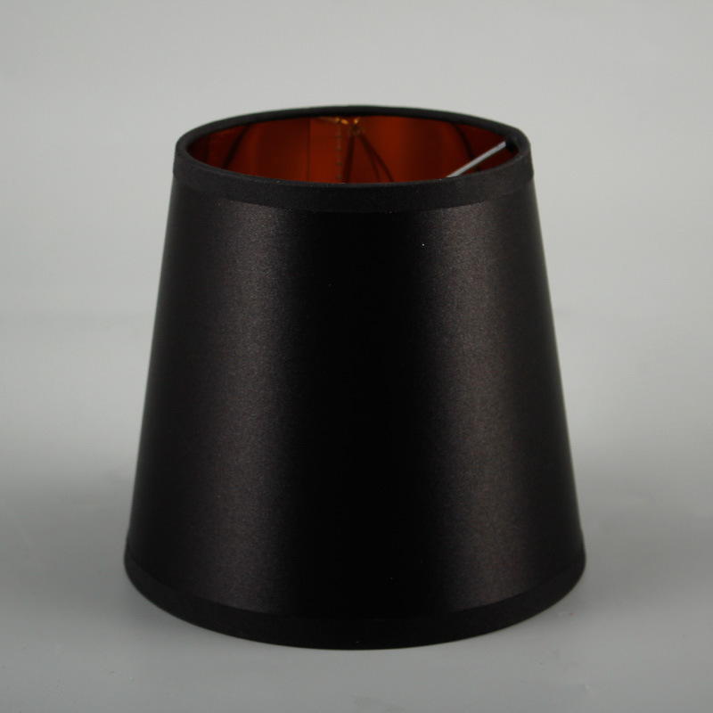 Patrón de impresión, pantalla de pegatina de Xiaoping, tela creativa simple, accesorios de lámpara redonda en forma de cono, pantalla de lámpara de mesa de habitación para el hogar