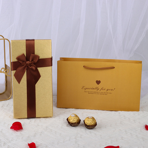 Empty Valentine's Day gift box, 18-piece chocolate packaging box, hard box wholesale, fold-free model, Queen's Day gift box