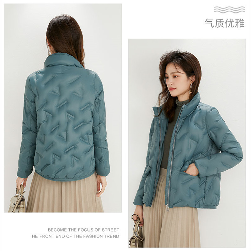 2021 new pattern lady Adhesive Stand collar have cash less than that is registered in the accounts Down Jackets seamless Light and thin fashion keep warm Duck Korean Edition coat