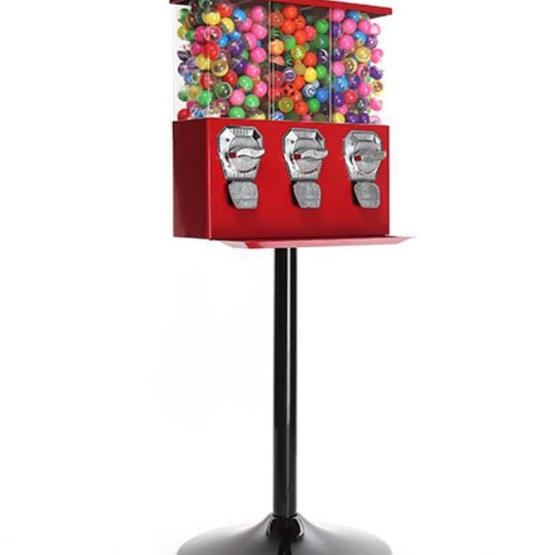 自动售货机弹力球机糖果机三头扭蛋机三头弹力球机