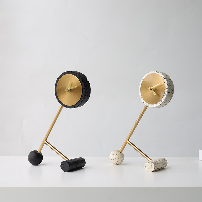 Modern light luxury artist's home soft furnishings table bell simple…