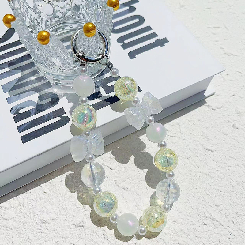 노란색 버스트 구슬