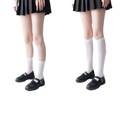Calf socks JK socks women's Lolita black over-the-knee socks long socks medium tube socks short socks long stockings tube socks spring and autumn