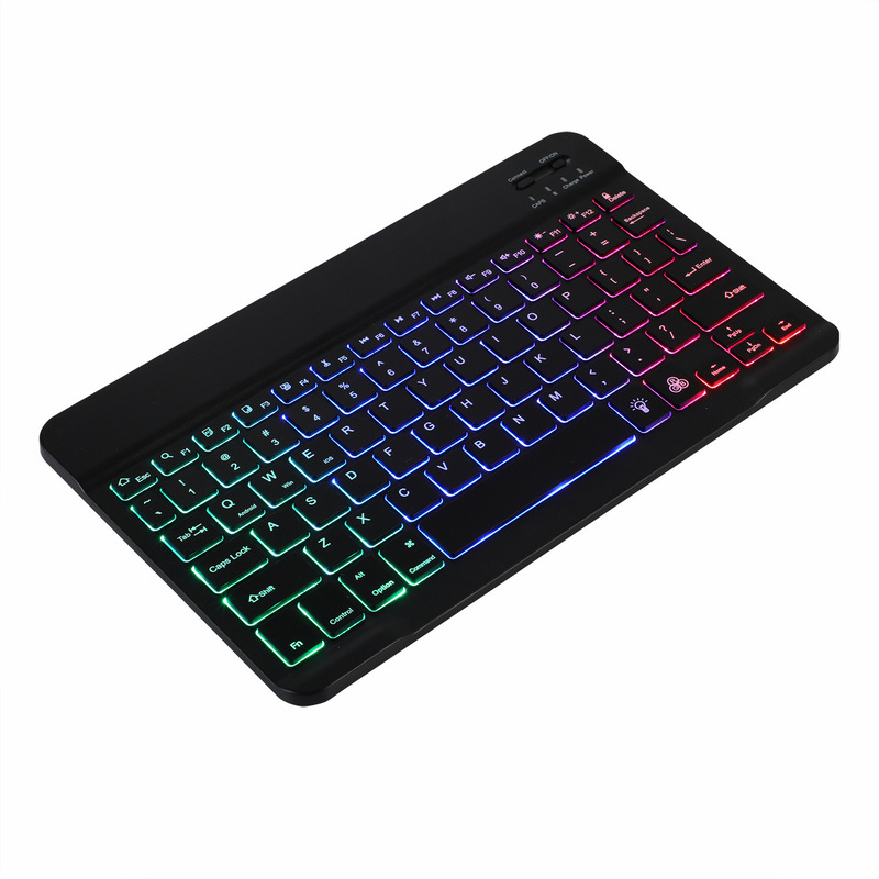For flat panel Samsung s6lite three-color backlight A78 wonderful touch S10FE Bluetooth keyboard shell S8 magnetic leather case