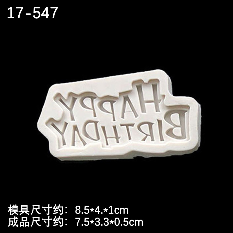 Feliz cumpleaños palabra inglesa tarjeta chocolate decoración Flip Cake