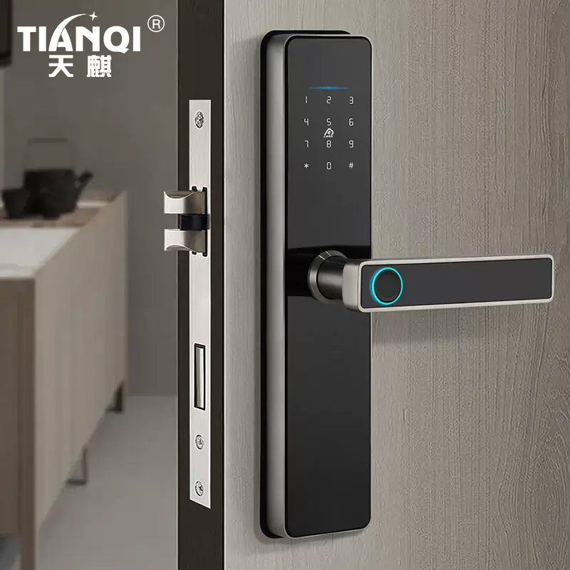 不锈钢室内门指纹密码锁通通锁TTLOCK一握开智能锁木门锁涂鸦tuya