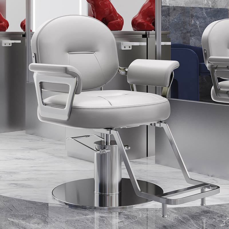 Nueva silla de peluquería en línea se puede elevar y bajar silla de peluquería de alta gama silla de peluquería especial silla de corte de pelo lujoso