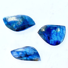 批发拉长石吊坠 蓝月光石树叶水滴随行蓝 彩光拉长石吊坠男女款
