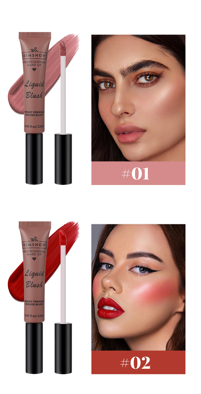 Cross-border ti Brightening Liquid Blush Matte, natural and three-dimensional, complexion enhancement, contouring, nude makeup blush undefined