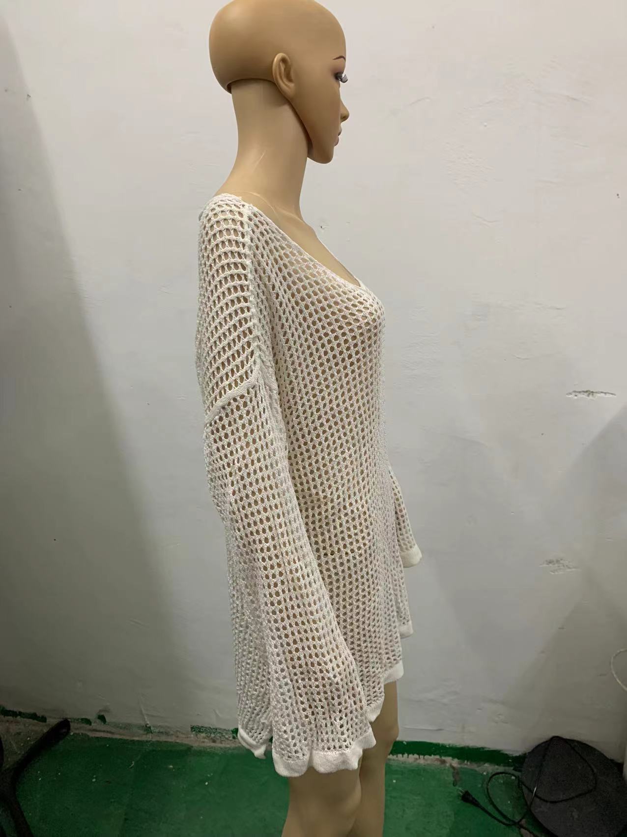 Summer Season Women's Solid Color Casual Sexy Cover Ups