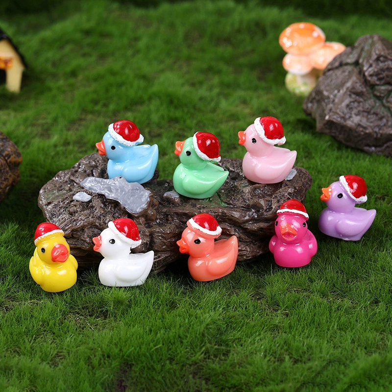 Взрывной микро-ландшафтный орнамент рождественские утята рождественские украшения милые DIY орнамент для животных