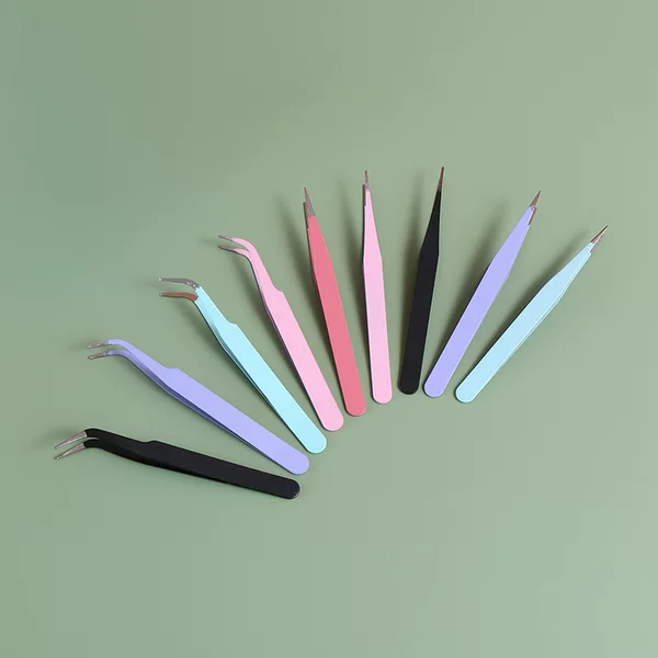 10.5cm stainless steel color hand account clip straight elbow plastic bag sticker tweezers