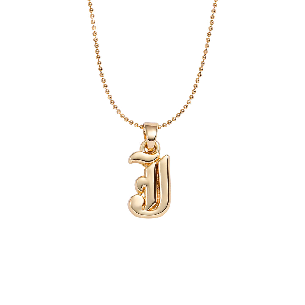 Collier Pendentif Lettre Anglaise Ancienne Créative display picture 7