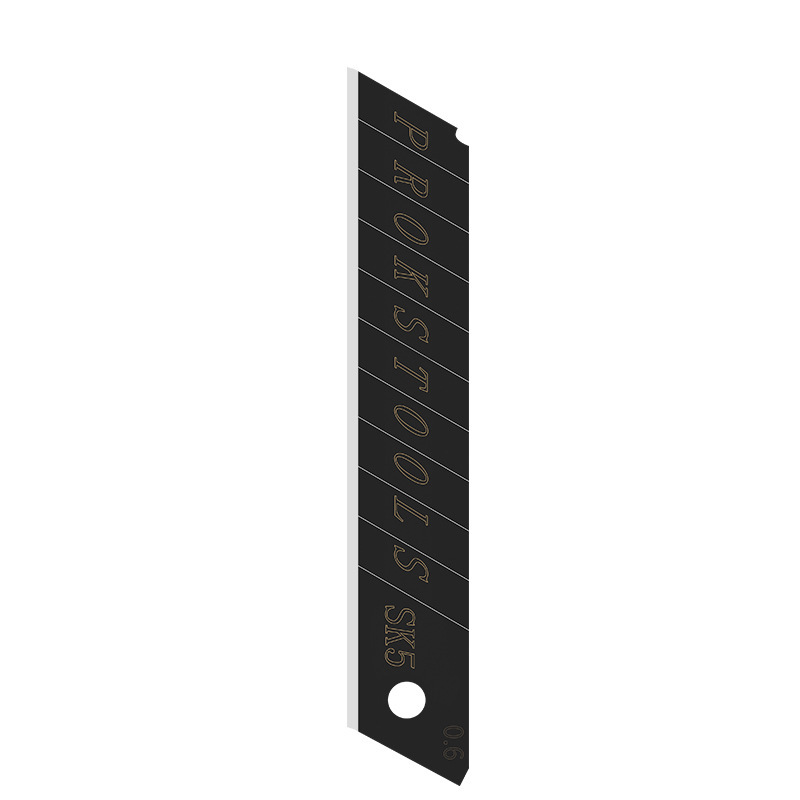 在庫あり チタンメッキ美工刀刃 ゴールド 大型 SK5合金鋼 18mm 工業用刃|undefined