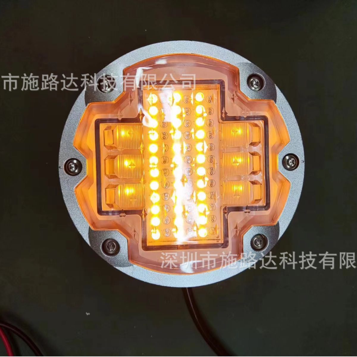 24V有源接线 LED诱导灯 智能人行地埋红绿灯