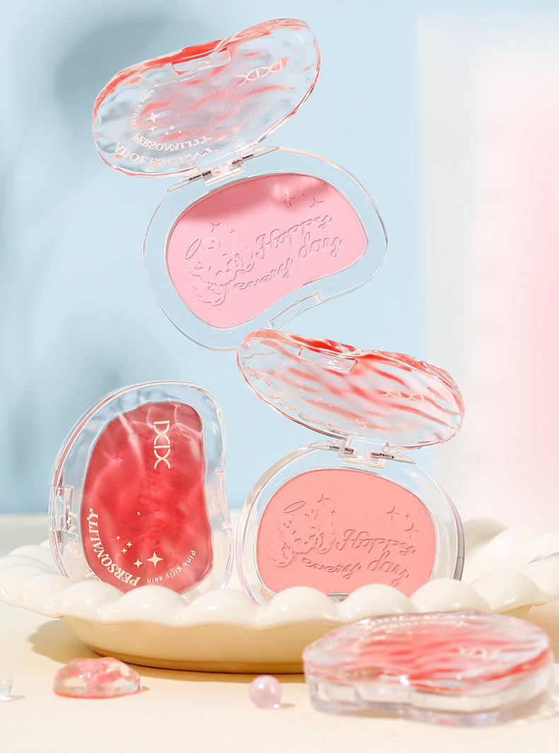 Makeup xixi: Warm and sweet pink cheek blush, low saturation, energetic and girlish swelling, Peach color, brightening, contouring, matte blush undefined
