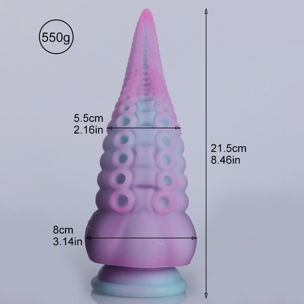 Silicona líquida color mezclado pulpo anal plug anal suave unisex de forma especial expansor anal dildo pene