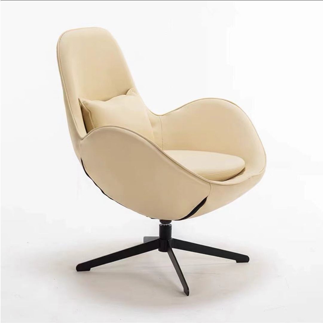 Sofá perezoso tipo nórdico, silla individual de lujo para balcón, sala de estar o dormitorio, diseño cómodo con respaldo, estilo huevo
