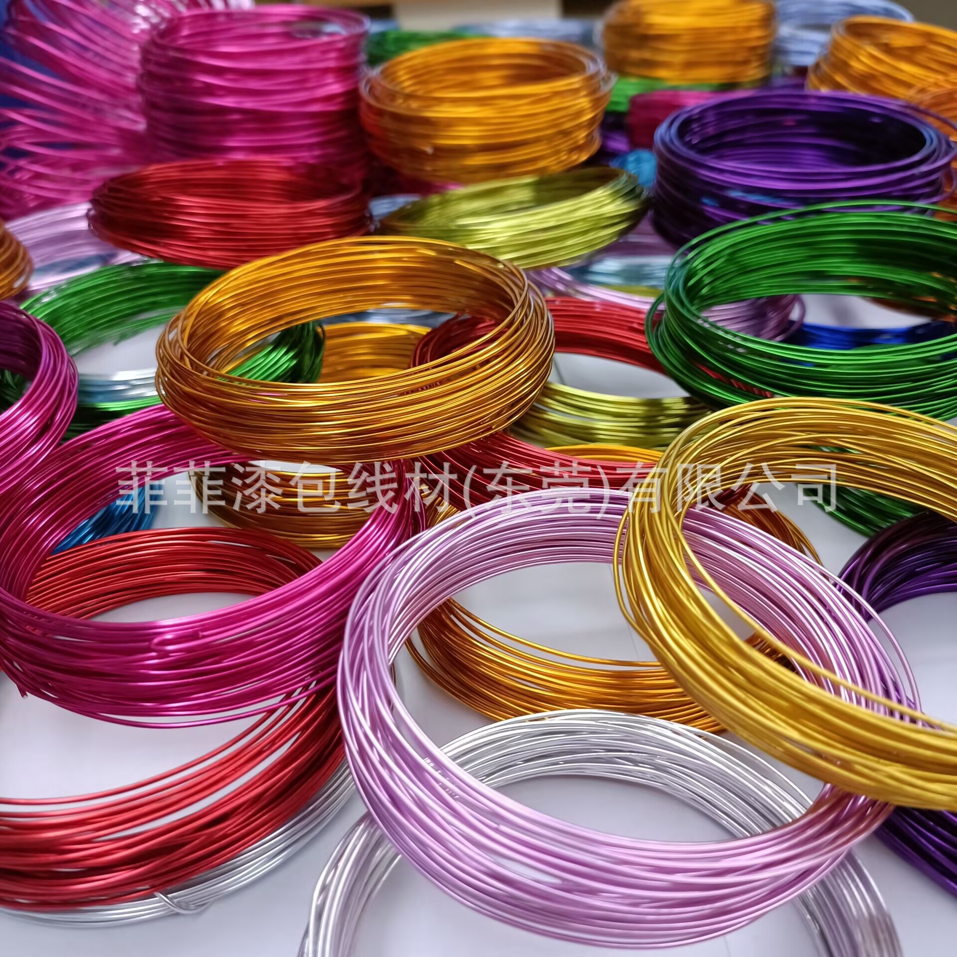 彩色铝线创意编织玫瑰花手工枪模型玫红色铝线宝蓝天蓝大红色