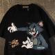 Summer 2024 New Fashion Brand Ins Cartoon Cat and Mouse Printed Short-sleeved T-shirt Men's Half-sleeved T-shirt Top 12