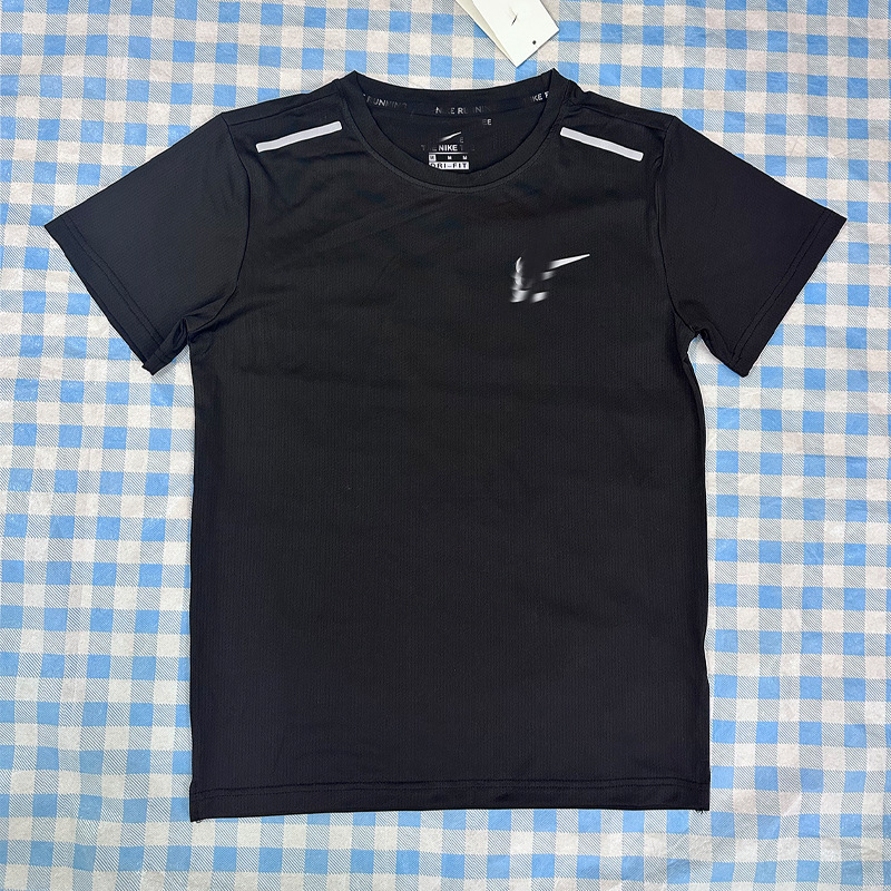 Sports quick-drying T-shirt, short-sleeved athletic training wear for men and women, suitable for running, fitness, basketball, and marathon training; wholesale available