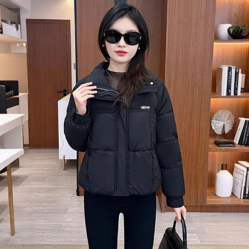 韩版小个子短款棉衣女士冬季新时尚洋气面包服减龄加厚保暖外套