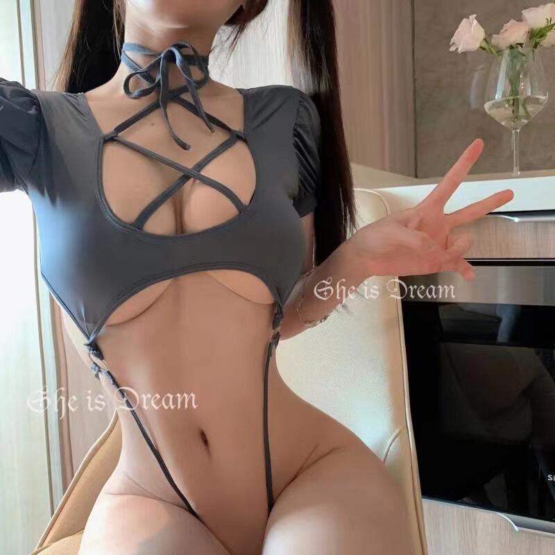 New sexy lingerie jumpsuit super spicy black silk super spicy jumpsuit pure desire wind temptation three tease women New sexy lingerie jumpsuit super spicy black silk super spicy jumpsuit pure desire wind temptation three tease women