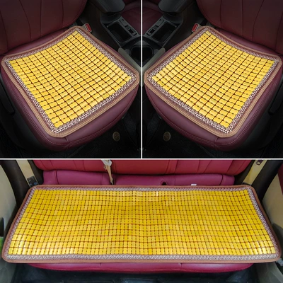 Cool pad — summer mat seat cushion Universal - wave-gold-three-piece-set